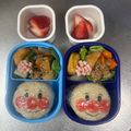 Chaaa_room's cooksnap of when they made キャラ弁☆アンパンマン＊バイキンマン.