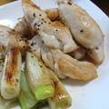 cafe-cafe's cooksnap of when they made ササミとネギの焼き鳥風。.