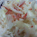 しにお's cooksnap of when they made 簡単☆新たまねぎとカニかまのサラダ.