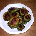 もっきり夫人's cooksnap of when they made ☆ゴーヤの肉詰め☆スイートチリソース☆.