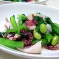 赤毛のあんこ's cooksnap of when they made 小松菜とたこと枝豆のアーリオ・オーリオ.