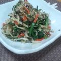 我が家のくろねこ's cooksnap of when they made ハリハリ〜♬切干し大根と春菊のごまポン酢.