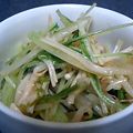 北ちひろ's cooksnap of when they made 水菜とエノキ～中華風ピリカラ和え物.