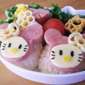 cafems's cooksnap of when they made かぶりものキティ（キャラ弁）.