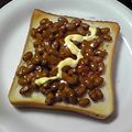 亜久里's cooksnap of when they made くせになる★納豆トースト.