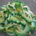 やままや's cooksnap of when they made 夏限定☆ゴーヤともやしのにんにくナムル.
