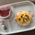 ♡Fumi♡'s cooksnap of when they made ＊離乳食中期＊ひな祭り✿ベビーちらし寿司.