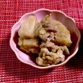 クック3JMC2H☆'s cooksnap of when they made 下茹で10分☆たけのこ芋と豚こまの煮物.