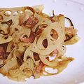 ラタママ's cooksnap of when they made れんこんとベーコンの塩昆布炒め♪.