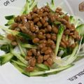tsohmionko's cooksnap of when they made 納豆ドレッシングのきゅうりサラダ.