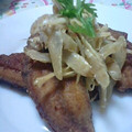 monchanママ's cooksnap of when they made 秋刀魚のソテー牛蒡サラダソース。.