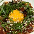 TeaChan214's cooksnap of when they made カツオたたきの月見ユッケ.