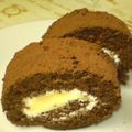 ちか♬'s cooksnap of when they made 卵１個でココアロールケーキ！.