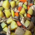 Albanana's cooksnap of when they made 鶏肉じゃがいも人参ごぼう椎茸のうま煮.