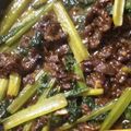 ★こっこＭaMａ☆'s cooksnap of when they made ご飯が進む♪牛肉と小松菜の炒め物.