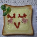 まじゅじゅ's cooksnap of when they made お絵かきトースト.