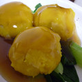 ぴんくエレファント's cooksnap of when they made 鶏そぼろ入り☆かぼちゃ茶巾の和風あんかけ.