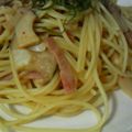 kuma213's cooksnap of when they made しめじとベーコンのパスタ＊柚子胡椒風味.