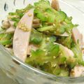 kichicoron's cooksnap of when they made ゴーヤと魚肉ソーセージのポン酢和え.