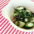 キョク's cooksnap of when they made きゅうりと青しその塩昆布漬け.