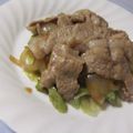 きらり流れ星's cooksnap of when they made 豚肉とねぎの簡単味噌炒め.