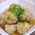 ★TOMOMO★'s cooksnap of when they made ＊夕飯＊蓮根たっぷり鶏肉だんごのあんかけ.