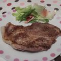 ころω's cooksnap of when they made 豚肉のブラックペッパーステーキ.