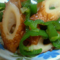 Chiharu's cooksnap of when they made 簡単☆おいしいピーマンとちくわの煮物.