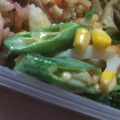 レオン犬's cooksnap of when they made おくらとちくわのスイートチリマヨ和え.