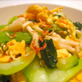 hiromi_ja's cooksnap of when they made ふわふわ卵と青梗菜のオイスターソース炒め.