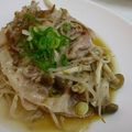じょうじょうちゃん's cooksnap of when they made フライパンで簡単☆もやしと豚肉の蒸し焼き.