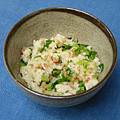 chizu-k's cooksnap of when they made 大根の皮と葉っぱのしゃきしゃき混ぜご飯.