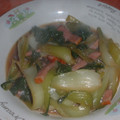 Jock's cooksnap of when they made 青梗菜とベーコンのぽん酢和え.