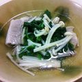 Haru Haru's cooksnap of when they made 塩豚で澄んだスープの常夜鍋.