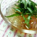 キョク's cooksnap of when they made ところてん☆大葉にんにく醤油使用☆.