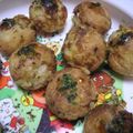 mangoari's cooksnap of when they made 手づかみ離乳食⑤たこナシ焼き.