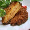 しおりのテーマ's cooksnap of when they made ズッキーニーの挽肉はさみ揚げ♪おから入り.