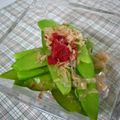 ピンクのたまご's cooksnap of when they made スナップエンドウの梅おかか和え.