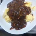 chi0125's cooksnap of when they made トロトロ♡半熟卵のオムハヤシ♡.