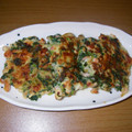 マダムG's cooksnap of when they made 大根菜de栄養満点　簡単お焼き☆.