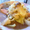 rino122's cooksnap of when they made ★塩鮭でﾁｬﾝﾁｬﾝ焼き★.
