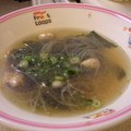 Maymer's cooksnap of when they made 緑豆春雨とネギときのこの中華風スープ.