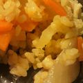 きらぼしちゃん's cooksnap of when they made ✿ベーコンと根菜の味噌味炊き込みご飯✿.