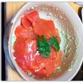chomu's cooksnap of when they made サーモンとアボカド♡でドームな前菜♪.