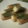 大魔女's cooksnap of when they made 生ハム・大葉・チーズのくるくる巻き.