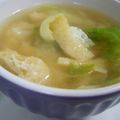 キャシーキャサリン's cooksnap of when they made 春キャベツと揚げのみそ汁.