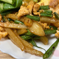 momoppo's cooksnap of when they made いんげんとじゃが芋のオイスターソース炒め.