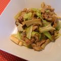 nekoland's cooksnap of when they made キャベツと豚肉とエリンギの中華風炒め.