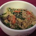 pacomati's cooksnap of when they made 大葉にんにく醤油でおからのほうれん草和え.