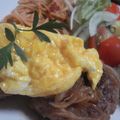 Apple_Home's cooksnap of when they made てりたまハンバーグ☆ふわとろたまごの帽子.